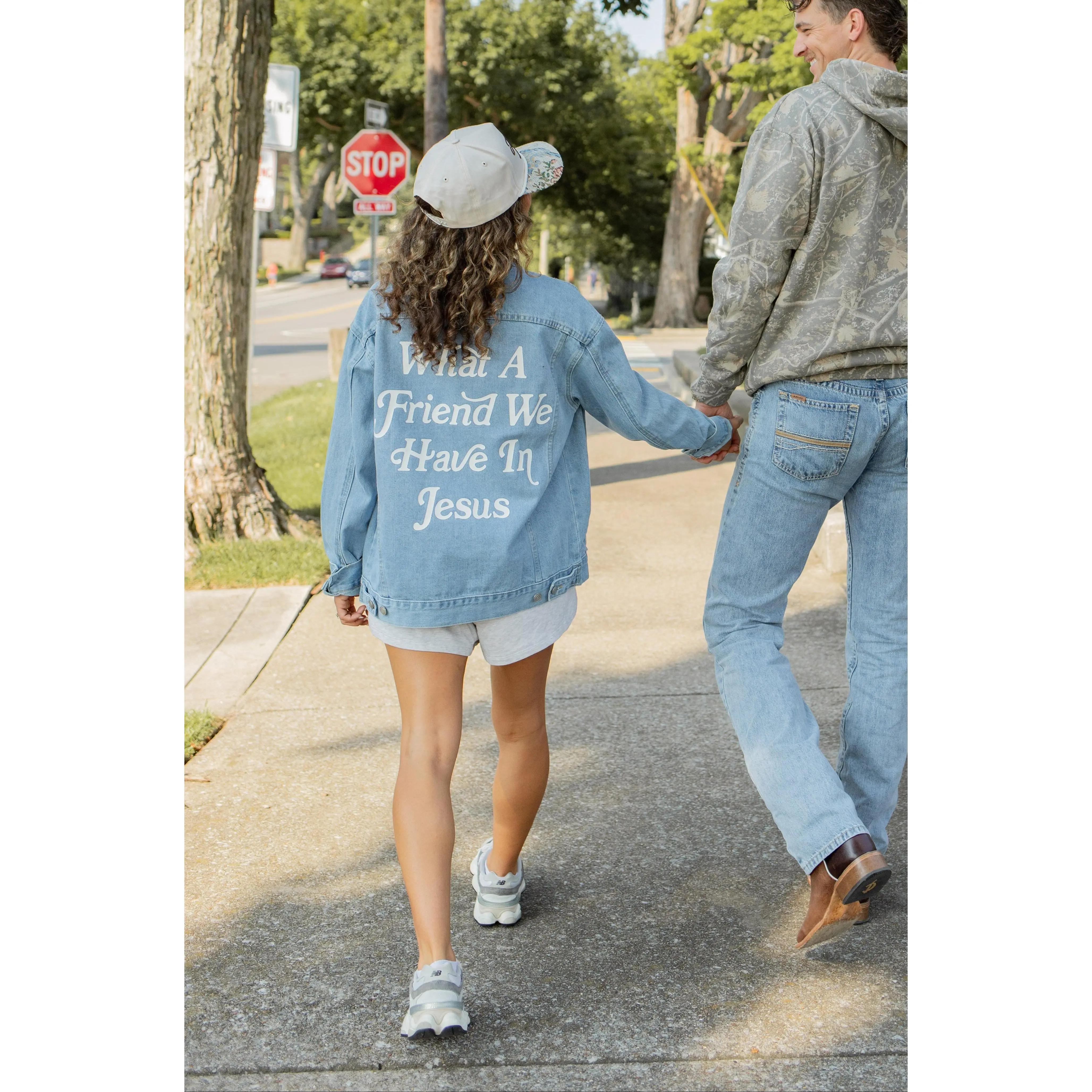 What A Friend In Jesus | Denim Jacket
