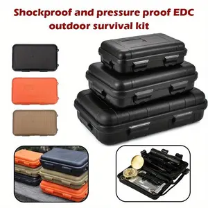 1pc Outdoor Plastic Waterproof Sealed Survival Box Container Camping Outdoor Travel Storage Box