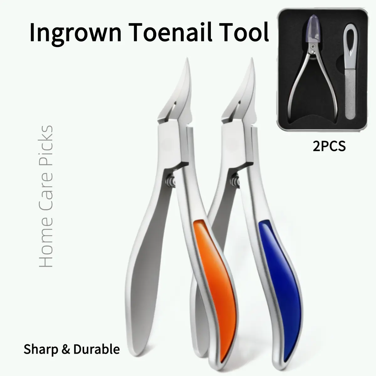 Slanted Head Beak-shaped Nail Clipper - Full Metal - For Ingrown & Toe Nails