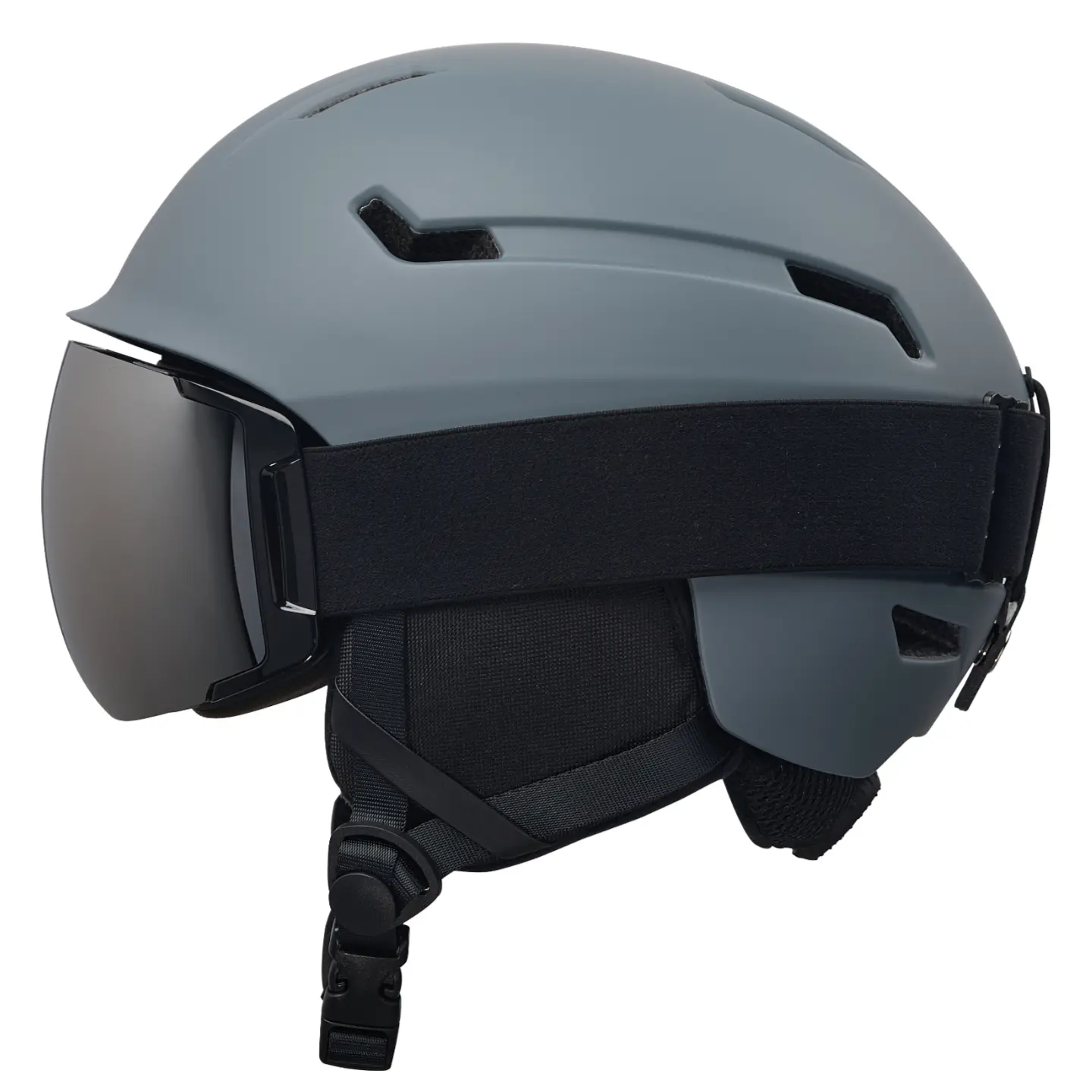 Adjustable Ski & Snowboard Helmet with Magnetic Goggles -- Shock-absorbing PC shell and EPS inner core with independent air vents, detachable ear pads, compatible with all ski helmets and skateboard helmets, Touch providing snowboarding gear