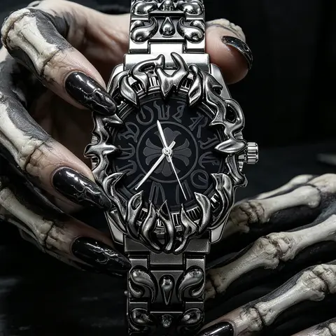 1 Pc Elegant Quartz Analog Timepiece with Luminous Function, Fashion Luxury Round Case, Analog Movement, Unisex Unique Design, Perfect for Valentine's Day, Father's Day & Halloween Gift