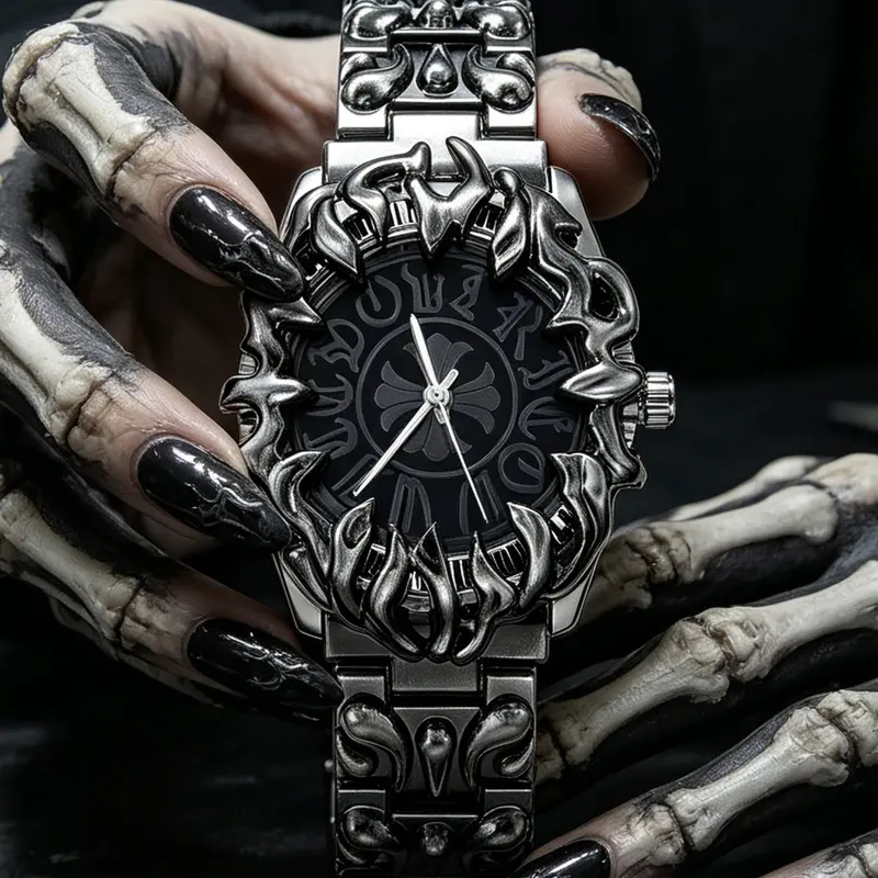 1 Pc Elegant Quartz Analog Timepiece with Luminous Function, Fashion Luxury Round Case, Analog Movement, Unisex Unique Design, Perfect for Valentine's Day, Father's Day & Halloween Gift