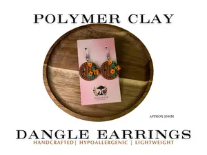 Enchanted Hobbit | Fairy Door polymer Clay Dangle Earrings