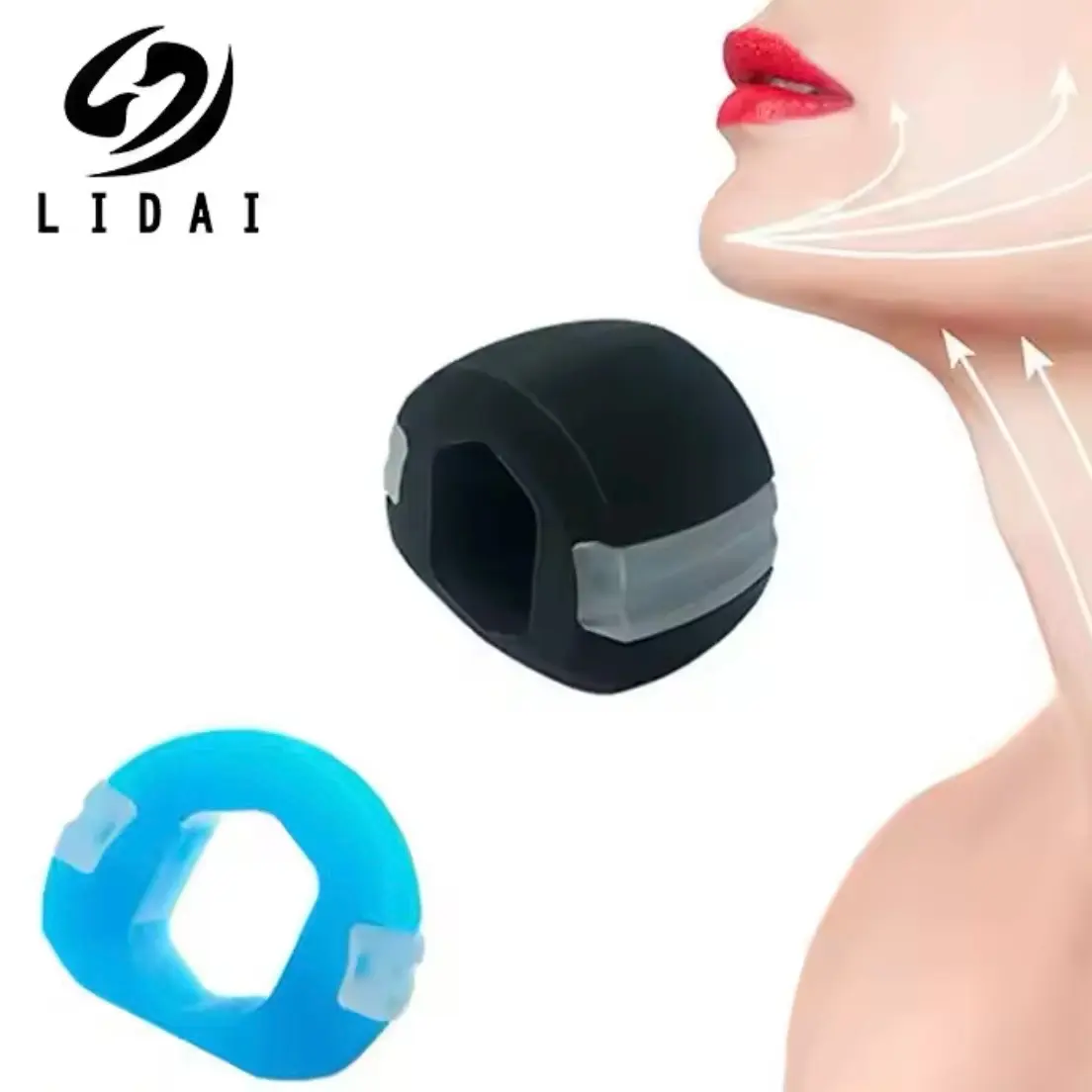 Silicone Jaw Trainer for Facial Muscle Mastication and Neck Masseter Exercise - Comfort, Skincare