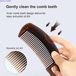 Efficient Dandruff Comb for Men & Women, Scalp Massage Brush with Hollow Teeth Design, Anti-Dandruff Hair Comb for Healthy Scalp & Hair Growth, Heatless Hair Care Tool