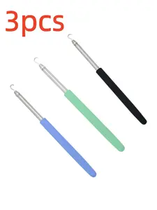 3pcs Bracelet Clasp Aid Tool, Adjustable Stainless Steel Jewelry Fastener, Suitable for Bracelets Necklaces Watches, Ideal Independent Wear Choice