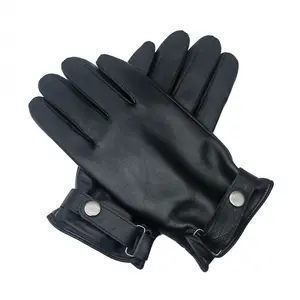 Men's Genuine Sheepskin Leather Touchscreen Warm Thickened Winter Gloves Windproof Cold Proof Riding Ski Gloves#leathergloves#mensgloves#wintergear#ridinggloves#skigear#windproofgloves