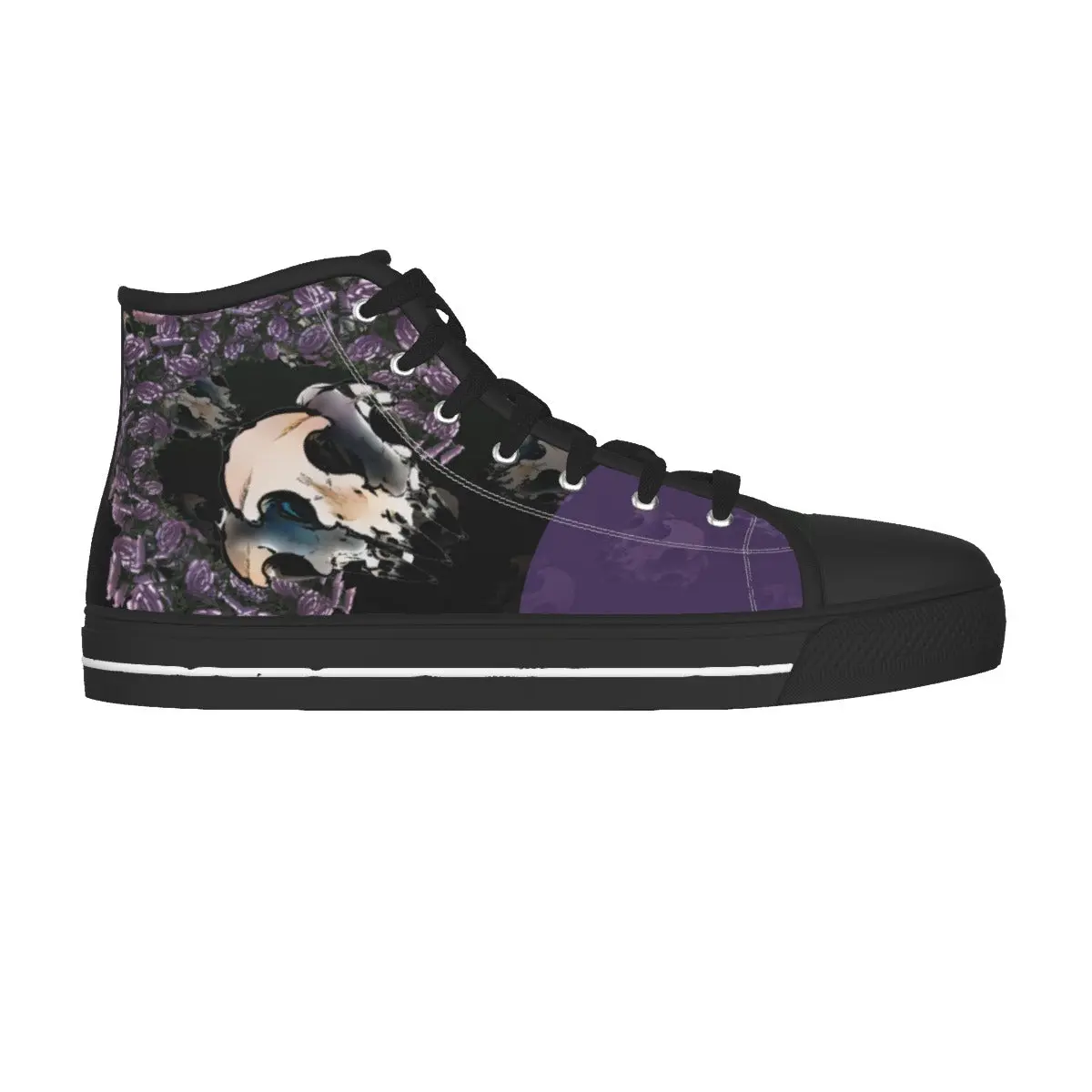 A Raven Corona Black Sole Canvas Shoes Sneaker Trainer