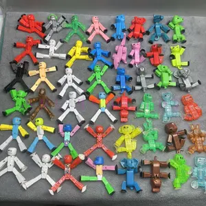 2026 new Can Choose 8cm Stikbot Sticky Robot Action Toy Figures with Sucker Deformable Plastic Animals FigureBoys Diy Children's Toys