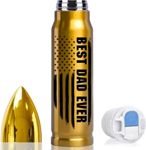 Fathers Day Dad Gifts for Dad from Daughter Wife - 17oz Stainless Steel Bullet Tumbler Coffee Mug Birthday Gifts for Men Grandpa on Christmas Anniversary Valentines Stocking Stuffers for Men