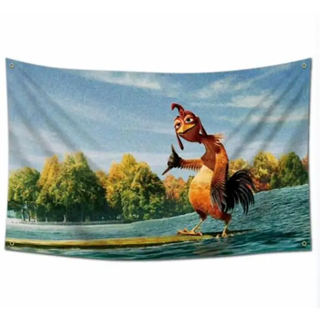 Chicken Joe 3x5Ft Rectangular Durable Flag, Colorful Home Decor Tapestry with 4 Brass Grommets, Flags for Room Man Cave Wall Decor, Wall Flag