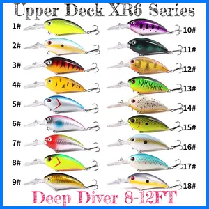 Upper Deck XR6 Deep Diver Series 8-15FT Fishing Lure in 18 Colors