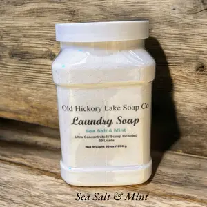 Sea Salt & Mint Concentrated Laundry Soap with Baking Soda