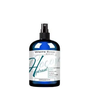 White Rose Water Hydrosol - 100% Pure Natural Distilled Bulgarian Rosewater Non-GMO Vegan Bulk Hydrating Toning Spray Mist Spritz Toner Face Hair Skin Pores Locs Dreads - Packaging May Vary