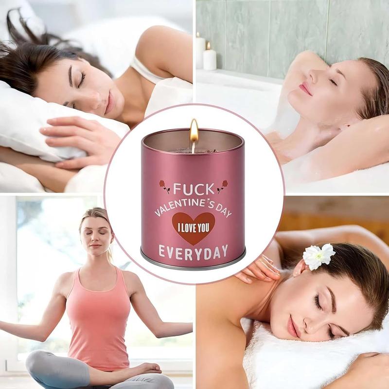 Valentines Day Gifts for Her Birthday - Galentines Gifts for Women Wife Girlfriend Girls Friend Romantic Naughty Gift for Her Tin Soy Candles Unique Ideas 9Oz Scented Candles Hoxyan