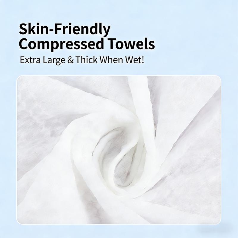 5 Large Disposable Bath Towels 27.5"x55" Individually Wrapped Soft Thick Eco-Friendly Perfect for Travel Hotel Beach Gym