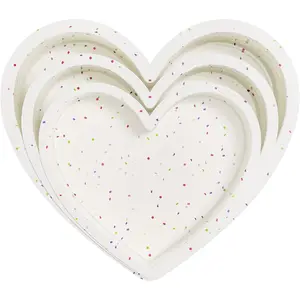 Set of 3 Silicone Heart-Shaped Cake Pans-6 Inch, 8 Inch, 10 Inch - Nonstick Molds for Baking