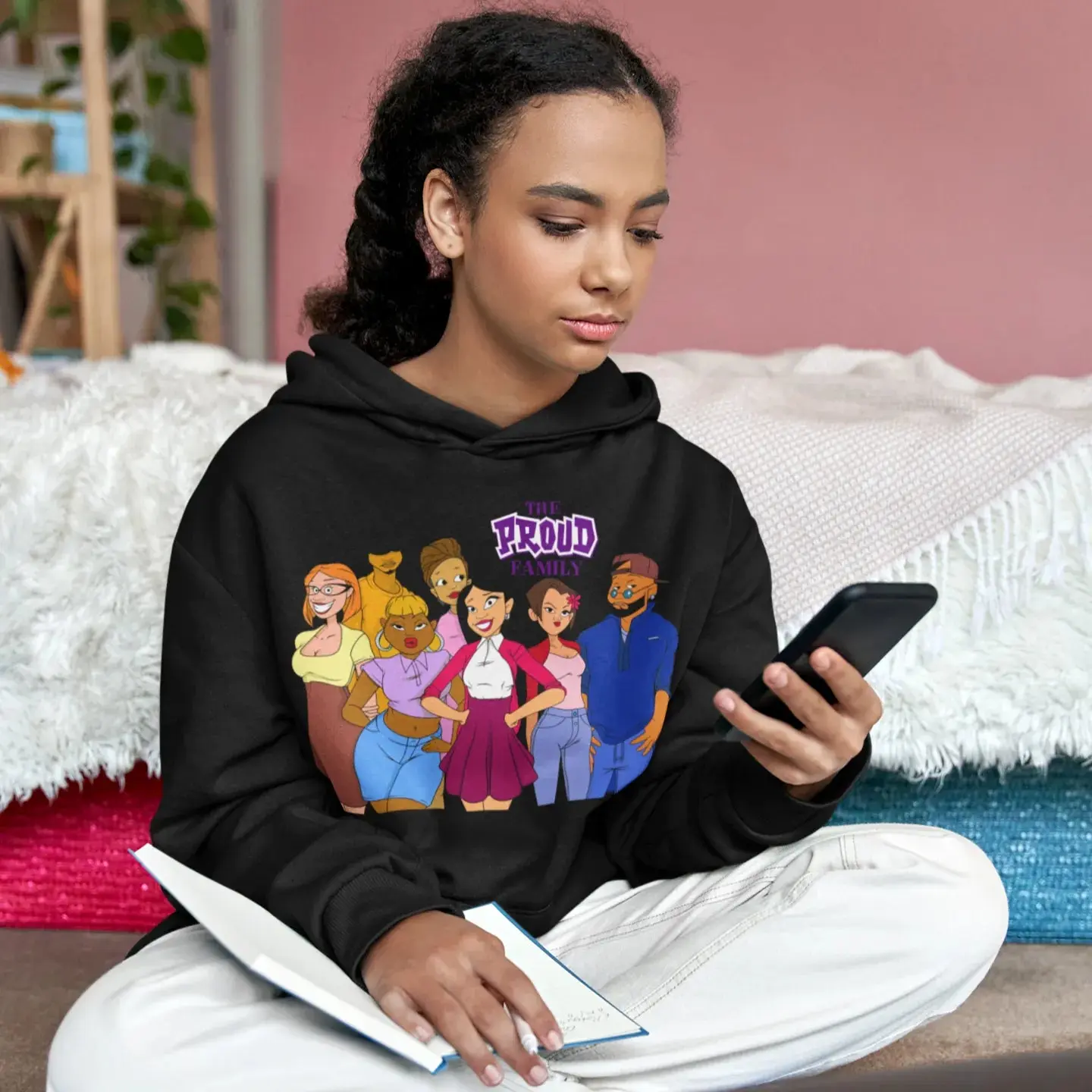 The Proud Family Hoodie  | Ultra Soft Blended Cotton | Animated Series Love | Family Pride