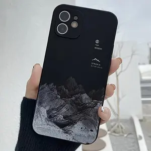 Mountain Pattern Phone Case, TPU Anti-drop Cellphone Protective Case, Total Protective Shockproof Mobile Phone Cover for iPhone 11 12 13 14 15 16 Pro Max/Plus