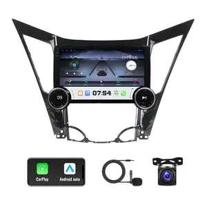 10.1” Dual Knobs Android Radio for Hyundai Sonata 2010 2011 2012 2013 2014 Android 13 Car Stereo Wireless CarPlay Android Auto Mirror Link GPS HD Touchscreen Bluetooth FM/RDS,WiFi
