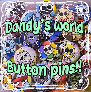 Dandy’s World Pin Buttons, Dandy’s World Merch, And Dandy’s World Roblox Collection Combine Unique Style And Fun For Fans Who Love Creative Accessories, Pins For Backpack, Backpack Accessories!