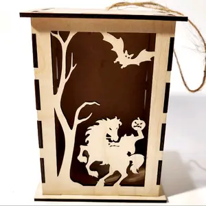 Headless horsemen tealight lantern
