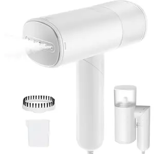 Handheld Steamer for Clothes, 1200W Foldable Travel Steamer, 20 Sec Preheat Garments Wrinkle Remover, 120V Portable Hand Iron with 150ml Water Tank, Clothes Steamer for Home Travel-White