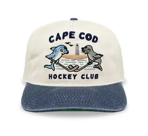 Celly Hockey. Cape Cod Faceoff Snapback, Cream