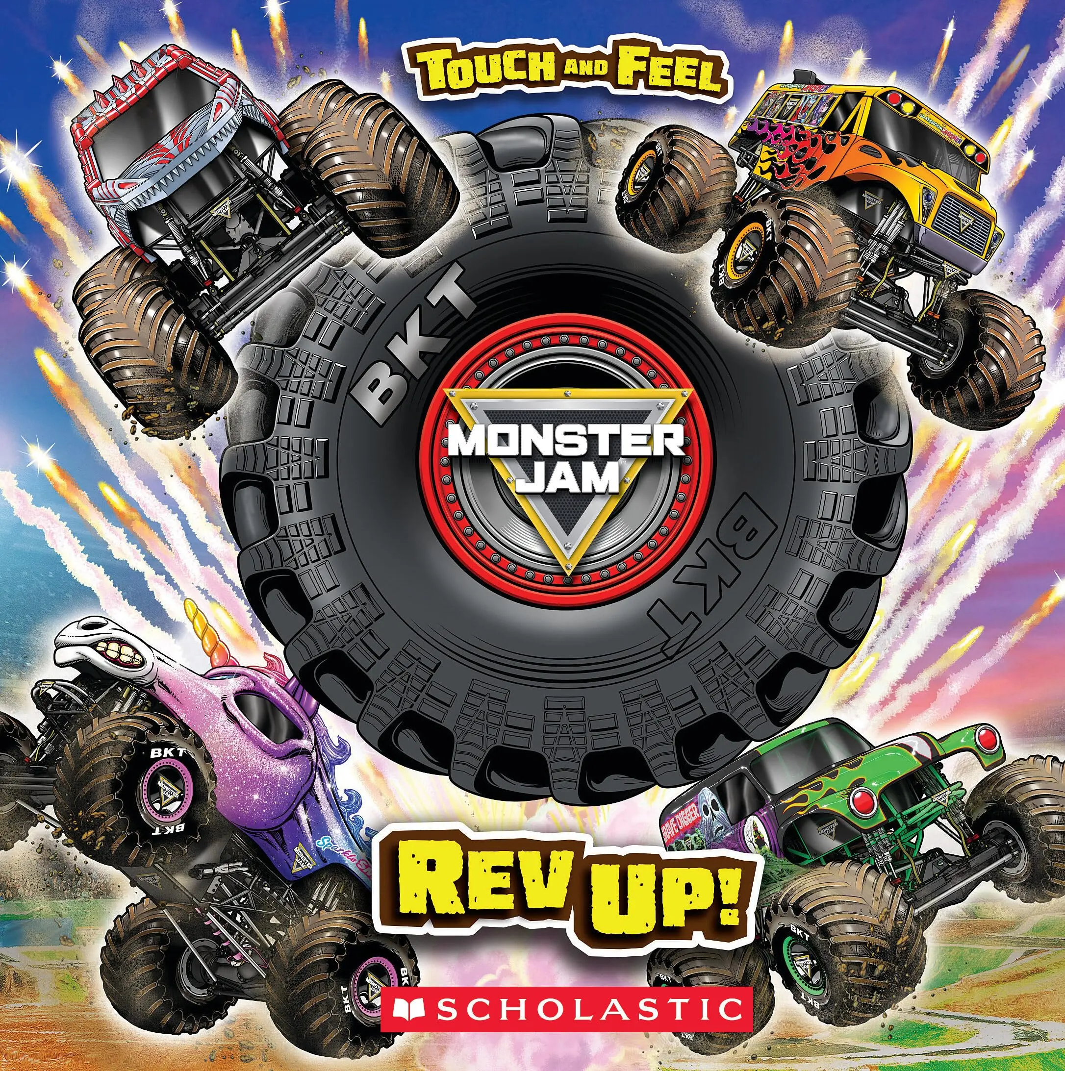 Monster Jam: REV Up! a Touch-And-Feel Book -- Lori Wieczorek - Paperback