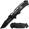 USMC Licensed MTECH "Semper Fi" Blade-Type Pocket Folding Knife - 4.75" Closed, 3.5" Aluminum Blade, G10 Handle M-A1002, Secure Grip, Compact Fold, Durable Outdoor Tool, Multifunctional Outdoor, All Ages EDC Gear