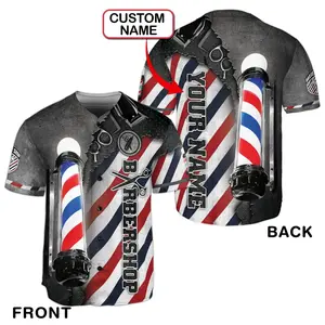 Barber Shirts For Men  Barber Baseball Jersey  Barber Jackets For Men  Custom Barber Smock  Barber Vest For Men  Barber Uniform Jerseys
