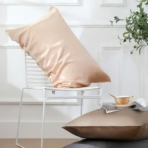 Solid Color Pillowcase 2 Pack – Soft Breathable Pillow Cover without Filler, Pillow Protector for Home Bedroom Dorm, Fall Decor Christmas Gifts Decorations – Machine Washable