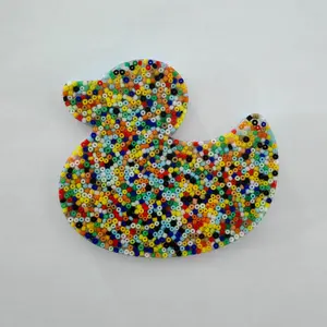 Silicone Duck Design Beads Fidget Toy, Soft Squishy Silicone, 1 Count DIY Beads Stress Relief Toy for Adults, Sensory Toy to Alleviate Restlessness and Anxiety, Christmas Gift