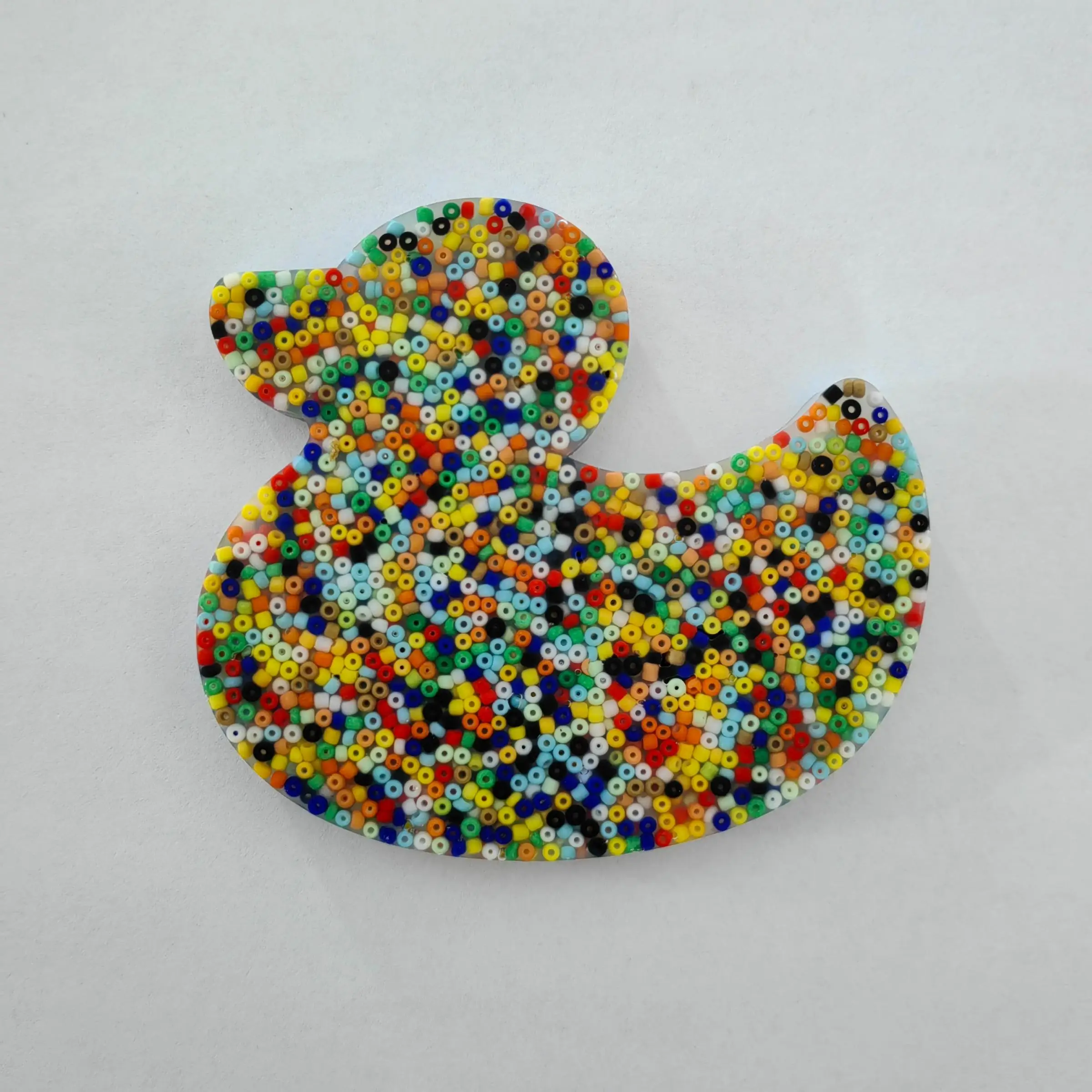 Silicone Duck Design Beads Fidget Toy, 1 Count DIY Beads Stress Relief Toy for Adults, Sensory Toy to Alleviate Restlessness and Anxiety, Christmas Gi