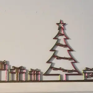 Christmas tree and presents door frame home decor Ornaments Decoration