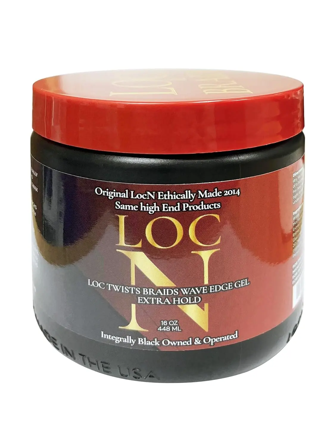 Loc & Twist Braiding Gel, Extra Strong Hold & Frizz Control Formula, Alcohol Free with Aloe & Biotin for Long-Lasting Shine, 16 oz, Curly Locks, Shiny Hair, Natural Waves, Unisex
