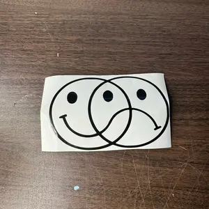 Bipolar Face Car Sticker with Easy Application Vinyl Quality