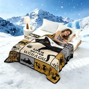 Ultra-soft, cool, skin-friendly, and breathable double-layer cooling blanket; printed, comfortable, lightweight blanket with natural cooling properties for summer air-conditioned rooms