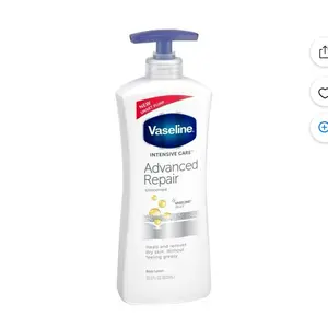 Vaseline Intensive Care Body Lotion, Advanced Repair Unscented, 20.3 Oz