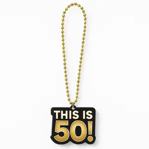 Light-Up "This Is 50!" Birthday Necklace