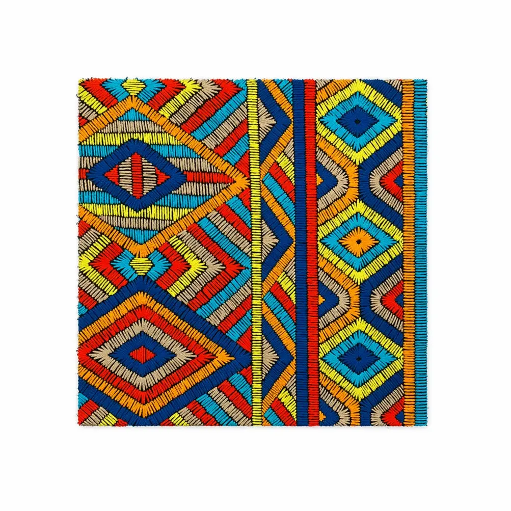 Geometric Square Backing