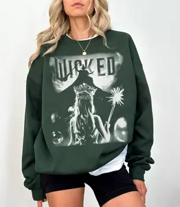 Retro Wicked Together We’re Unlimited T-Shirt, Wicked For Good Sweatshirt, Defy Gravity Broomstick Magic Wand Shirt, Wizard Movie Fan Tee