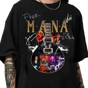 MANÁ Tour 2025 Tee, Vintage Mana Latin Rock Tour 2025 Shirt, Music Fan Merch, Retro Band T-Shirt for Men & Women
