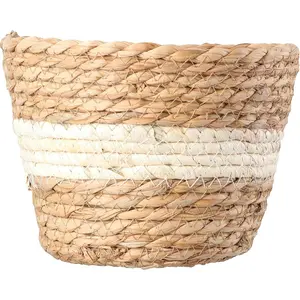 Straw Weaving Flower Plant Basket Grass Planter Basket Flower Pots Cover Plant Containers for Plantable Plants