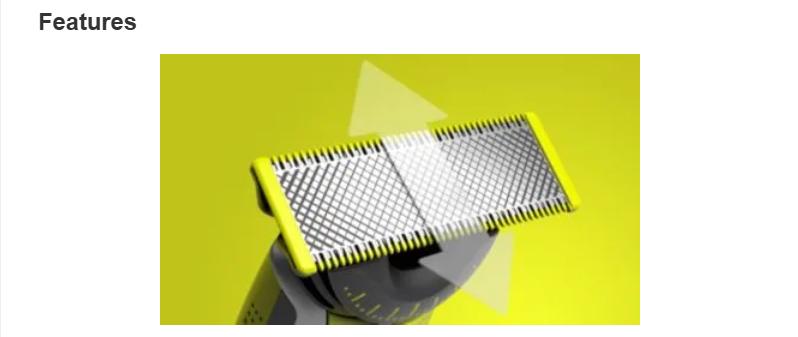 Philips Norelco OneBlade 360 Face + Body, Hybrid Electric Razor and Beard Trimmer for Men with 5-in-1 Face Stubble Comb and Body Hair Trimmer Kit, QP2834/70