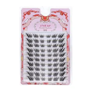 Natural Look Eyelash Extensions, 60 Clusters False Eyelashes, Wispy 3D C Curls, Single Eyelashes, Volume Individual Lashes, Self Grafting, Eye Makeup Enhancement