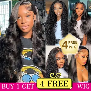 [Combo sale 26"&22"&22"&22"&22"] ‘’buy 1 get 5 wig‘’Lace Front Wigs  13x4  Human Hair with Baby Hair 180% Density Human Hair Wigs for Black Women