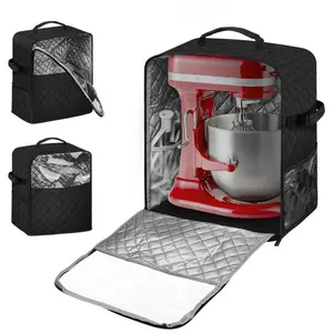 Dust cover, Blender cover, kitchen storage hanging bag with hand-held multi pocket storage bag, suitable for vertical mixers, coffee machines, juicers, etc. (excluding machines)