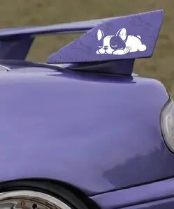 Sleeping French Bulldog Vinyl Decal | Cute Car Window Sticker | Minimal JDM Style | Waterproof