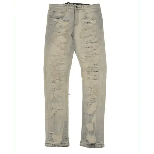 Waimea Repaired Stitch Hang Denim – Bold Denim with Fashionable Stitching and Distressed Finish